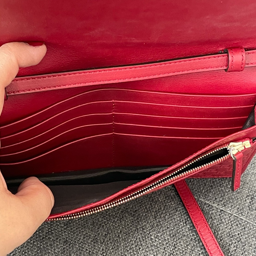 Gucci Guccissima WOC red burgundy - Picture 13 of 15